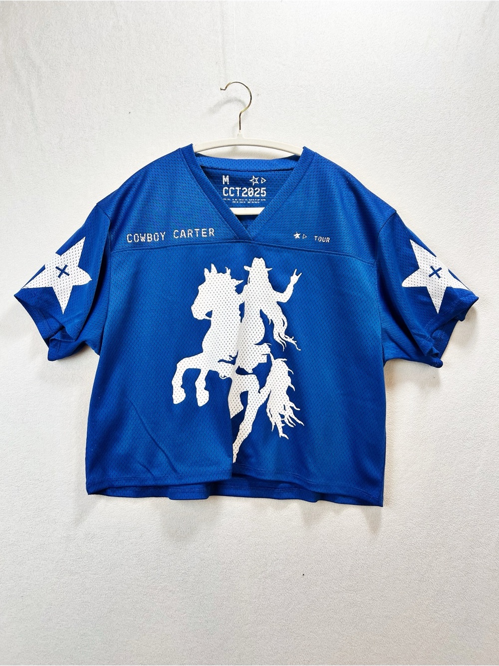 Beyoncé Cowboy Carter Blue Jersey Size M Royal Blue